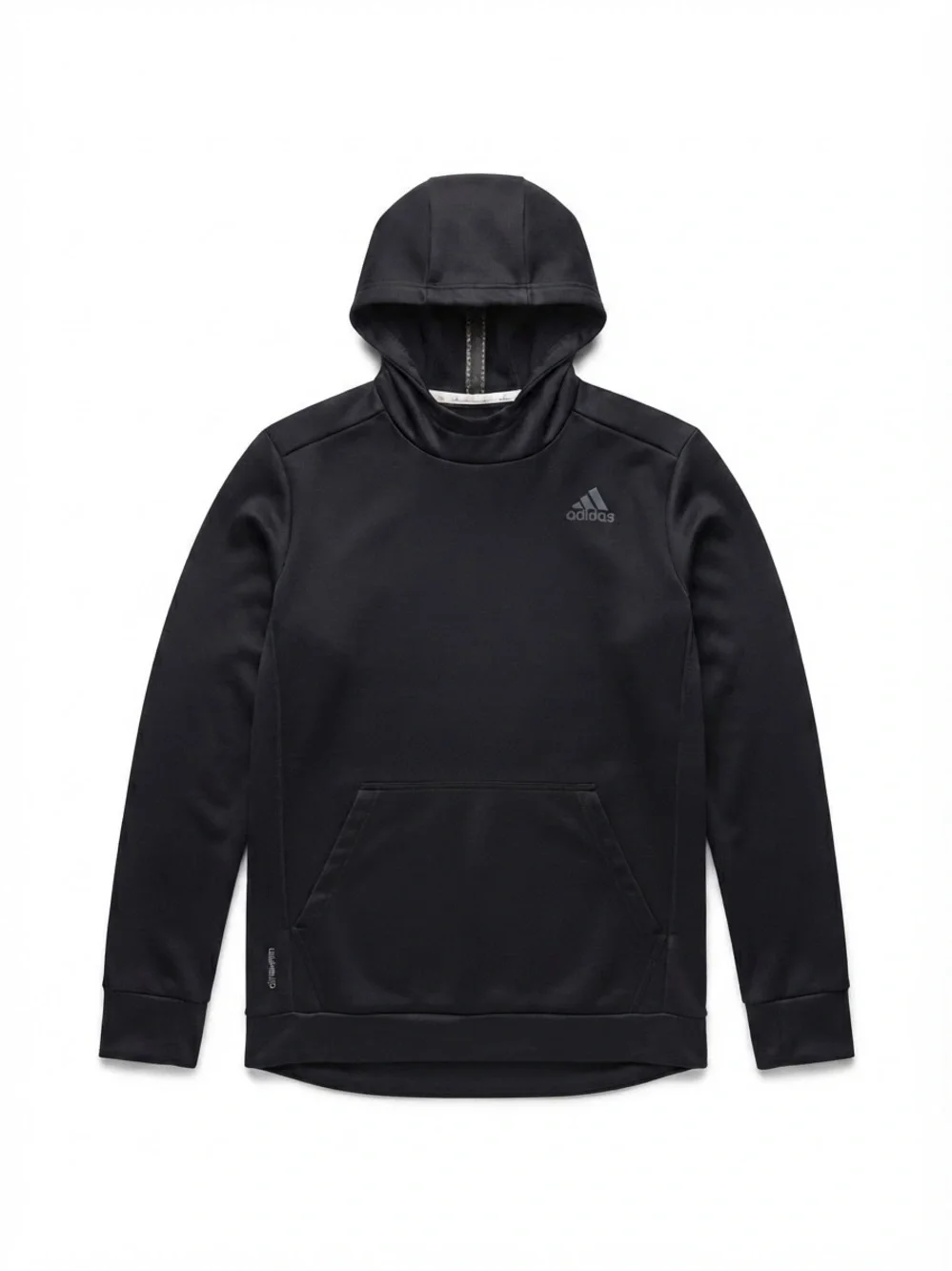 adidas Black Hoodie with Kangaroo Pocket and Logo